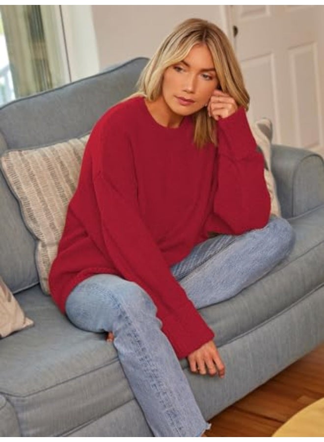 NIBEMINENT Women's Oversized Sweaters Fuzzy Chunky Warm Pullover Sweater - Image 2