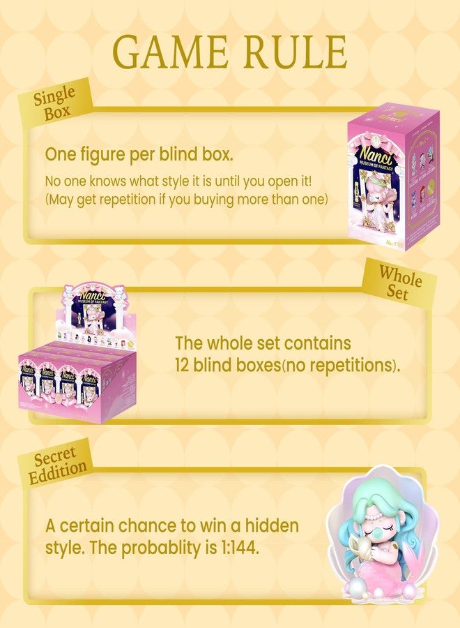 ROBOTIME Nanci Blind Box 1PC Surprise Action Figure Collectible Kawaii Figures Random Art Toys Hot Figure Dolls Creative Gifts (Museum of Fantasy) - Image 3