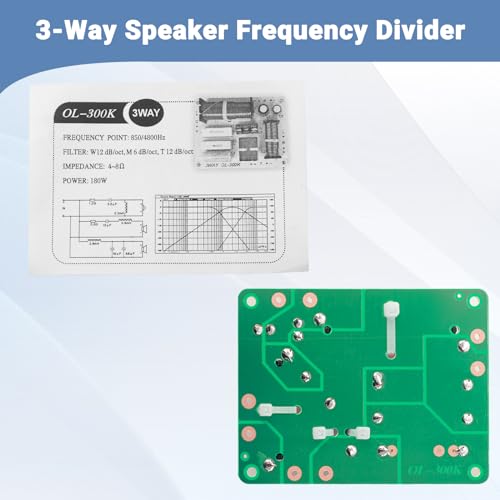 AICARS 2 Pcs 3-Way HiFi Speaker Frequency Divider, 180W Audio Crossover Filter for Professional or Home Use - Image 4