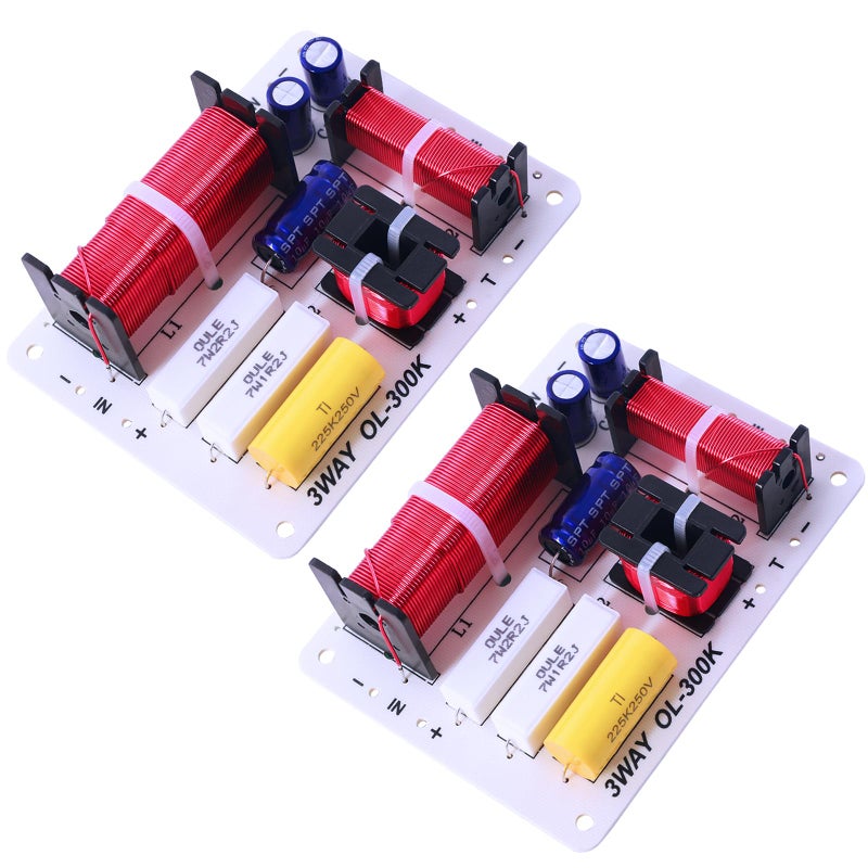 AICARS 2 Pcs 3-Way HiFi Speaker Frequency Divider, 180W Audio Crossover Filter for Professional or Home Use - Image 5