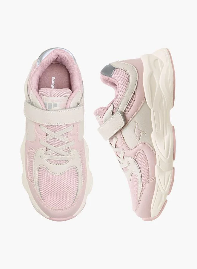 Kangaroos Girls Hook & Loop School Sneakers