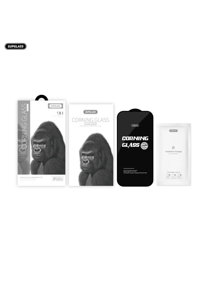 ماركة غير محددة - Supglass لهاتف Iphone Full Series HD Large Arc Edge لهاتف Apple مقاوم للانفجار، مقاس الفيلم: لهاتف Iphone 12/12Pro 6.1 - Image 1