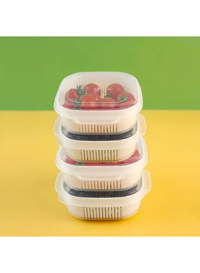 Reusable Square Container For Fruits Vegetables Meat Leakproof 1pc - Image 4