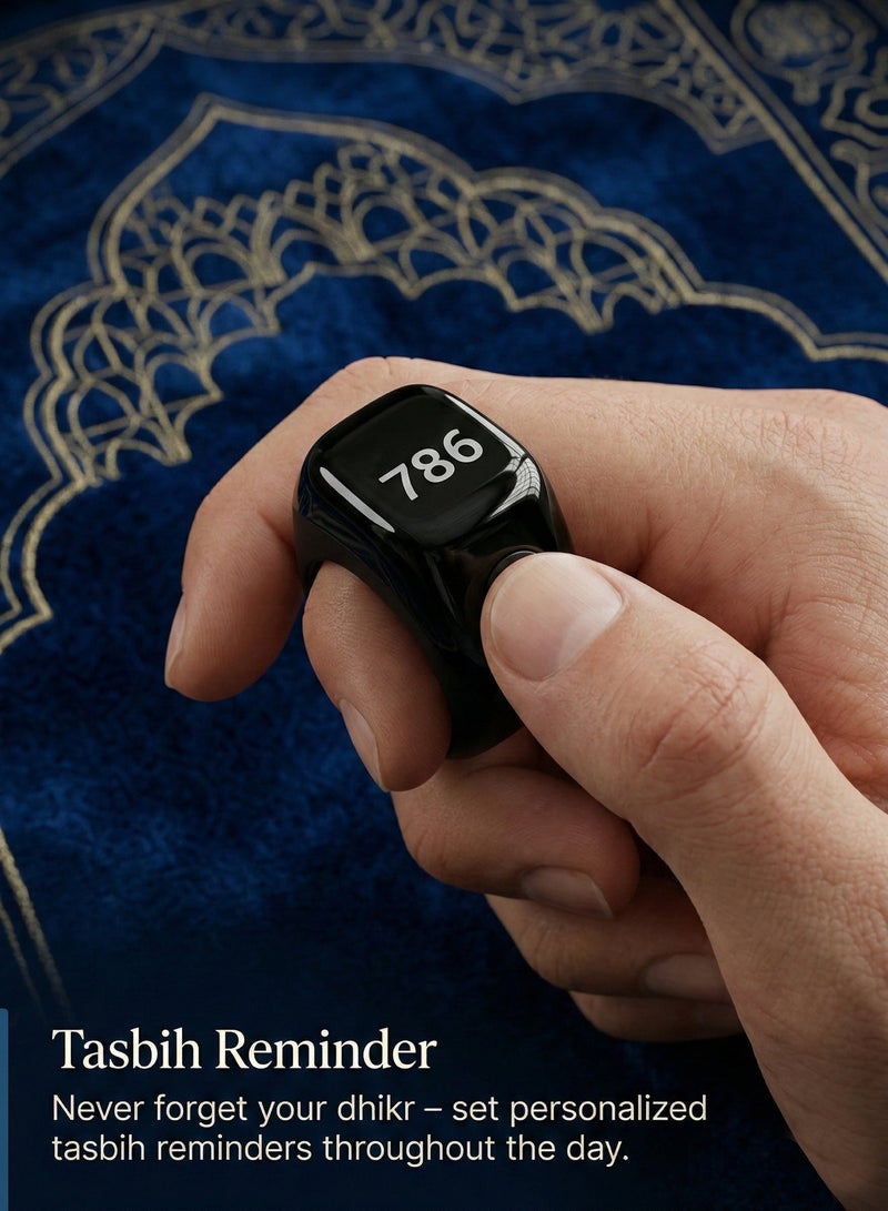 MOTOQ Smart Zikr Tasbih Counter & Muslim Prayer 5 Time Reminder & LED Display – Portable Islamic Zikr Counter , easly connect your iphone ,android devices for tracking zikr and prayer remainder - Image 3