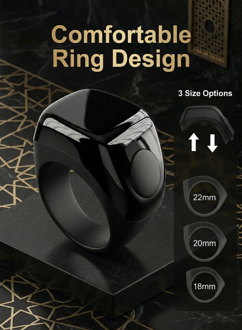 MOTOQ Smart Zikr Tasbih Counter & Muslim Prayer 5 Time Reminder & LED Display – Portable Islamic Zikr Counter , easly connect your iphone ,android devices for tracking zikr and prayer remainder - Image 4