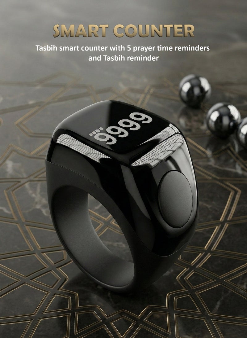 MOTOQ Smart Zikr Tasbih Counter & Muslim Prayer 5 Time Reminder & LED Display – Portable Islamic Zikr Counter , easly connect your iphone ,android devices for tracking zikr and prayer remainder - Image 1