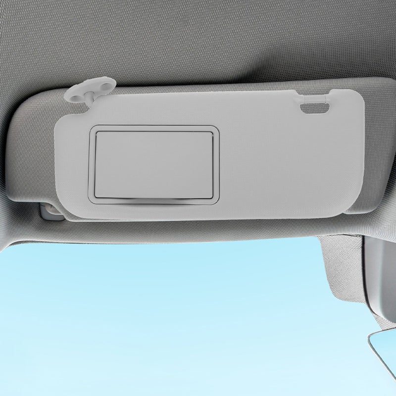 Driver Left Sides Sun Visor With Mirror Car Polarized Sun Visor Extension Sunshade Compatible With Toyota Grey - Image 5