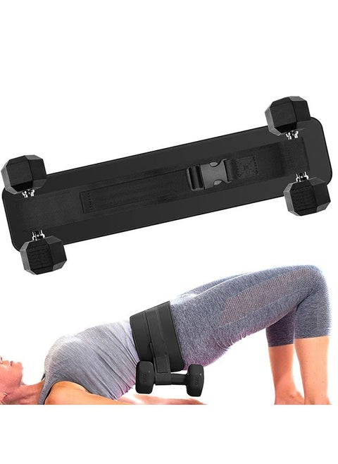 Exercise Hip Thrust Belt for Weights with Exercise Sliders for Working Out - Dumbbell Strap for Hip Thrust & Gliders for Exercising - Glute Bridge Weight Belt & Core Sliding
