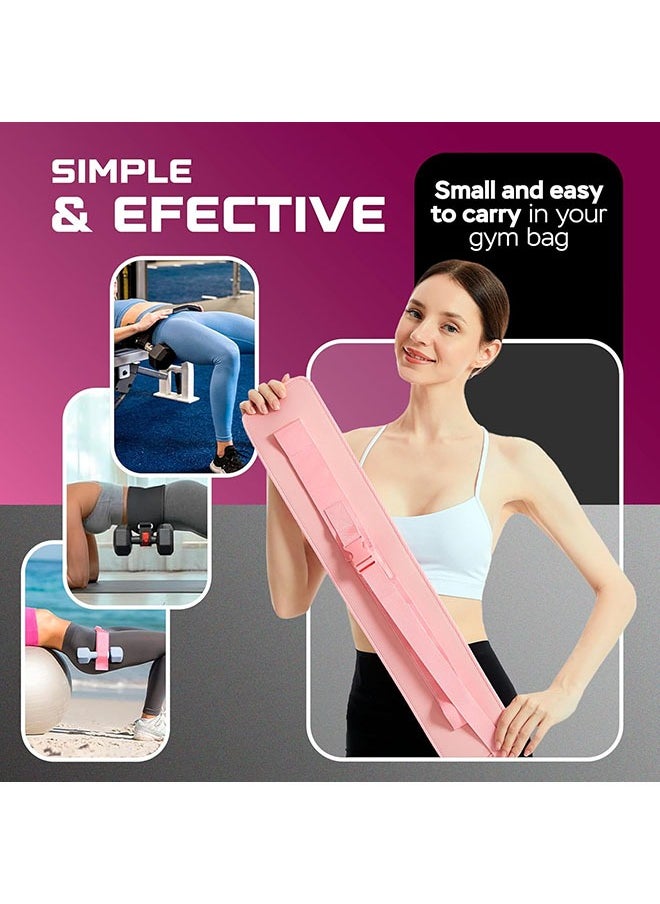 Exercise Hip Thrust Belt for Weights with Exercise Sliders for Working Out - Dumbbell Strap for Hip Thrust & Gliders for Exercising - Glute Bridge Weight Belt & Core Sliding