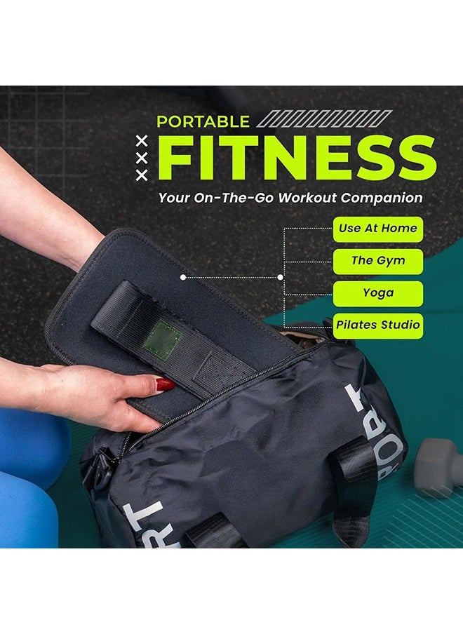 Exercise Hip Thrust Belt for Weights with Exercise Sliders for Working Out - Dumbbell Strap for Hip Thrust & Gliders for Exercising - Glute Bridge Weight Belt & Core Sliding