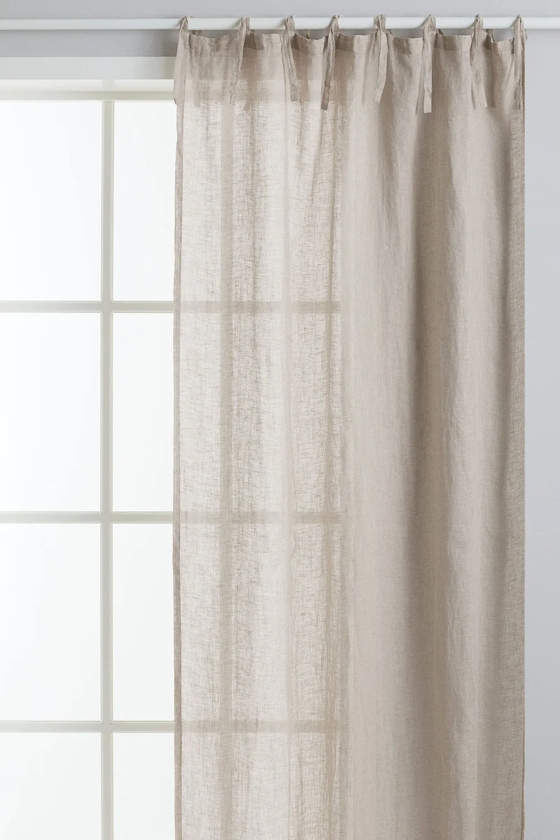H&M 2-Pack Linen Curtain Lengths