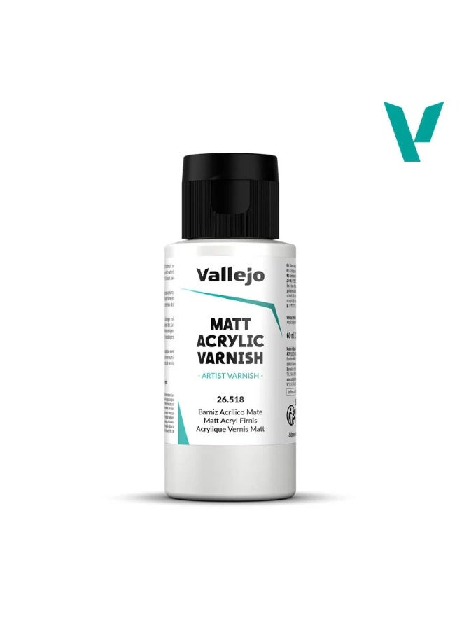 فاليجو ورنيش مطفي ٦٠ مل - طبقة علوية شفافة واقية للوحات الأكريليك، والمنمنمات، والنماذج، والحرف اليدوية