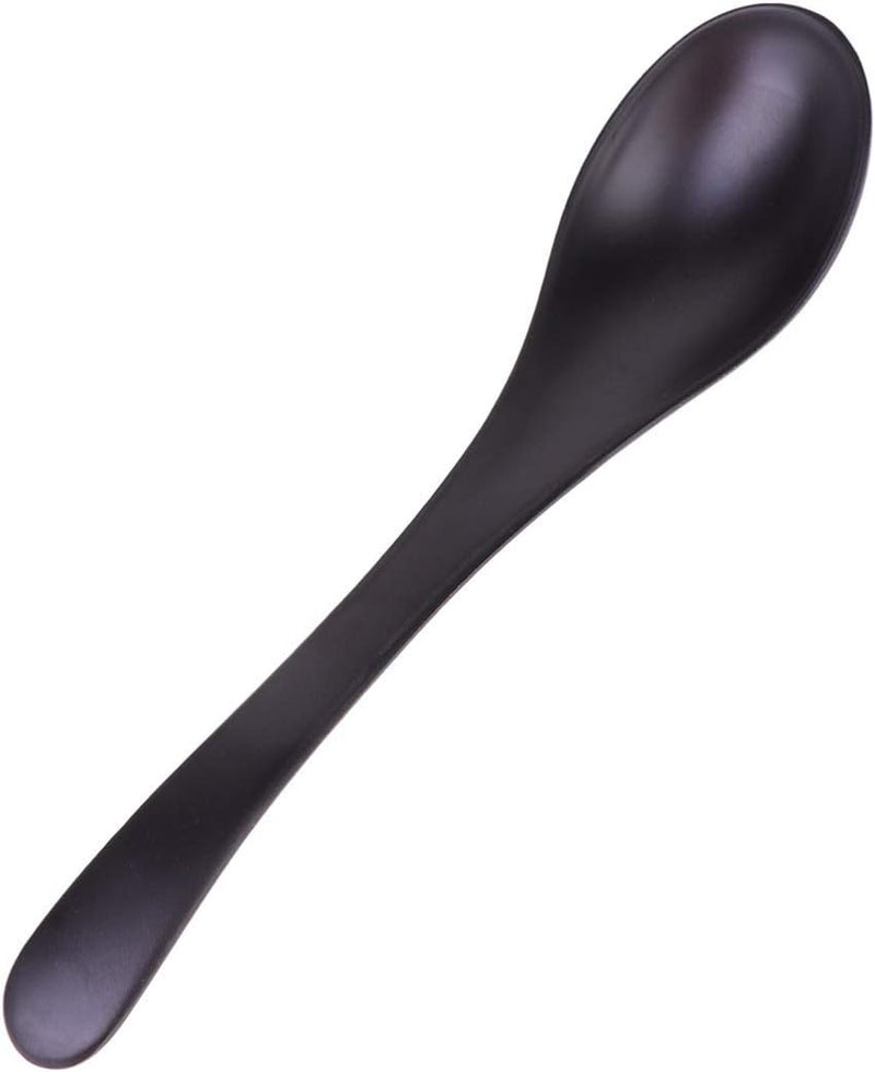 MaGiLL Coffee Bar 6pcs Asian Soup Spoons Korean Japanese Soup Spoons Rice Pho Ramen Noodle Soup Spoons Chinese Won Ton Soup Spoon Melamine Spoon fo Home Kitchen Restaurant Coffe - Image 1