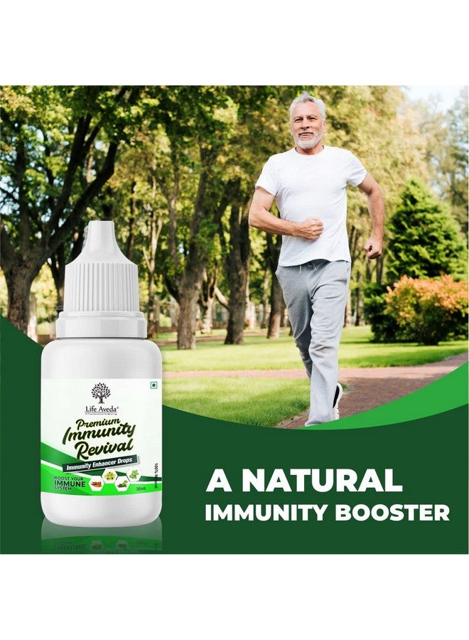 Life Aveda Immnunity Revival Drop (30 ml) | Contains Tulsi, Giloy, Indian Ginseng & Gooseberry | Promotes overall well-being - Image 3