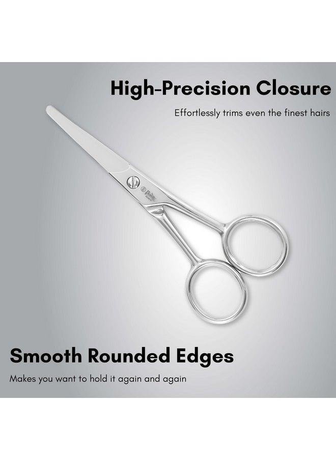 Nasal Safety Personal Grooming Scissor For Nose Hair, Beard, Mustache And Eyebrow Round Tip & Heavy Duty For Men & Women Silver - pzsku/Z409FACB92151F1A014E0Z/45/_/1735567171/5cb6113e-5d35-46ce-8e1b-ad6390e19477