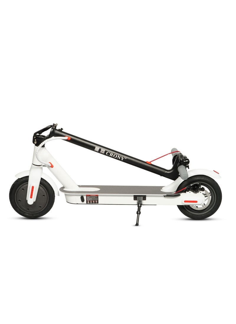 Crony W563 Fast E-Scooter For Kids/Teens, Up To 45kilo/H, 250w Motor, 36v 7.8ah Battery, App Controlled Lightweight Foldable With Led Headlights High-Speed Electric Scooter, Anti-Slip Deep-Tread Rubber Tires, Rear Disc Brake, 100kg Max Load, Smart Scooter With App Connectivity, Portable Aluminum Frame For Adults, Heavy-Duty, Travel-Ready Design – White  - Image 4