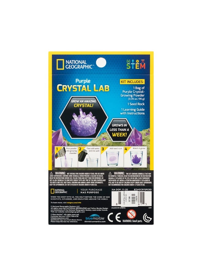 NATIONAL GEOGRAPHIC Purple Crystal Lab Diy Kit - Image 4