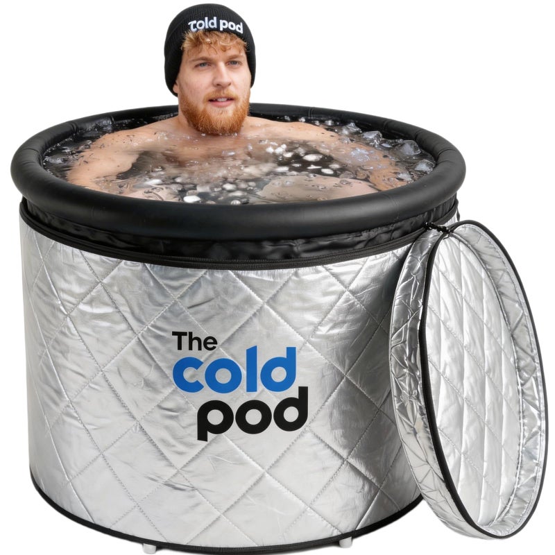 The Cold Pod Cold Plunge Tub 85 Gal Round Tub with FullWrap UVReflective Insulation Cover Bundle for Indoor Outdoors Use Portable Ice Bath Tub for AthletesCrossfitters Wim Hof Enthusiasts - Image 2