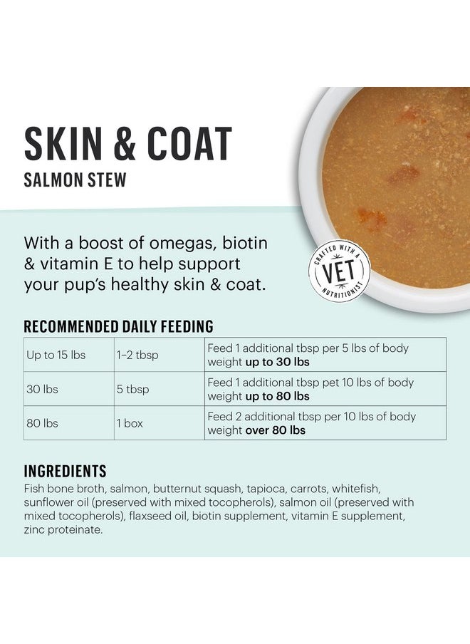 the honest kitchen - The Honest Kitchen Functional Pour Overs: Skin & Coat - Salmon Stew Dog Food Topper, 5.5 oz x12 - Image 1