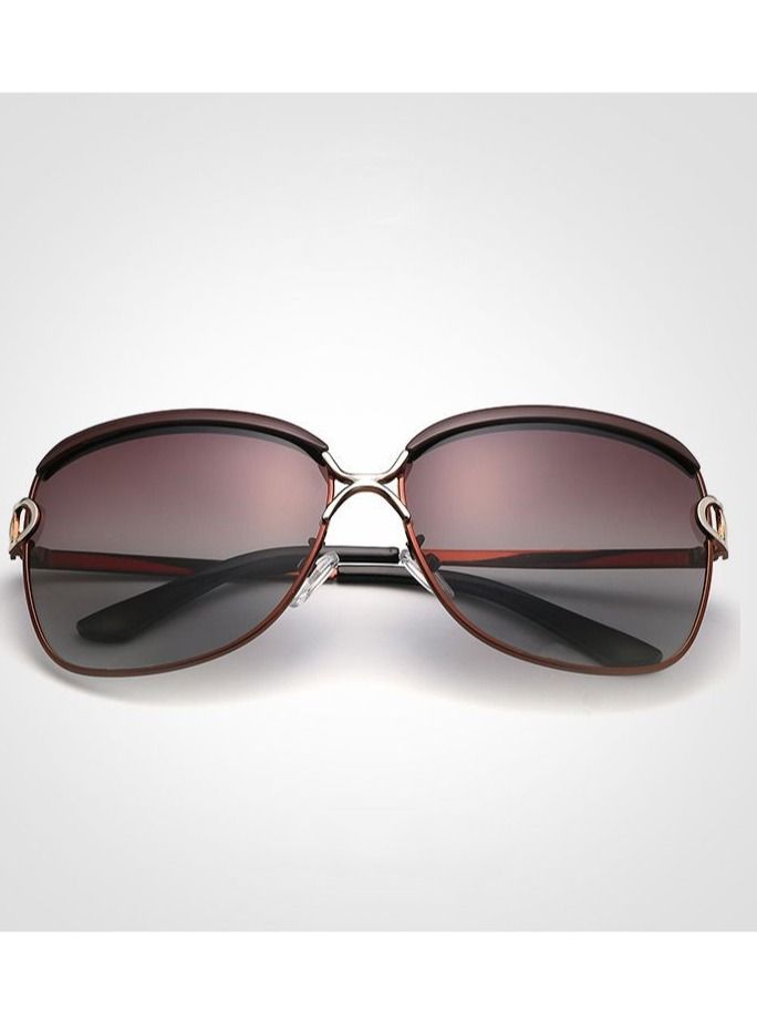إتش دي كرافتر نظارة شمسية نسائية بإطار كبير مستقطب للأشعة فوق البنفسجية - Image 2