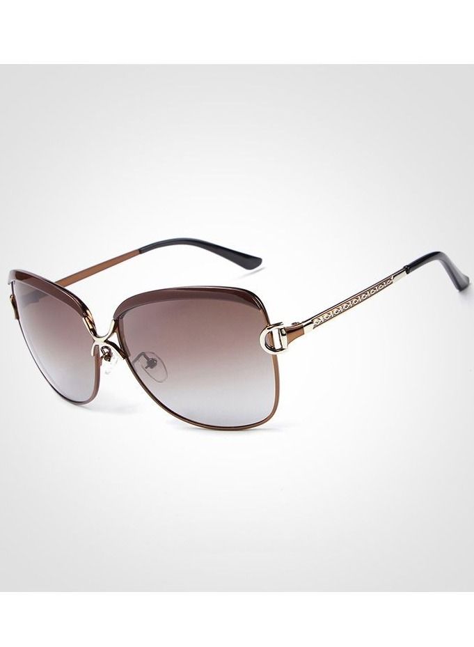 إتش دي كرافتر نظارة شمسية نسائية بإطار كبير مستقطب للأشعة فوق البنفسجية - Image 3