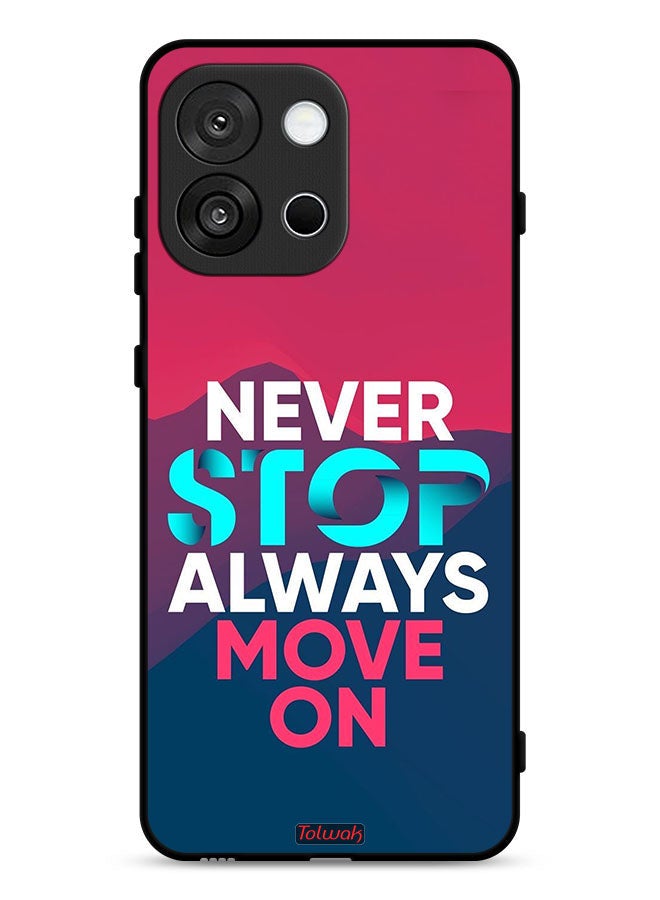 Tolwak OnePlus 13s Protective Case Cover Never Stop Always Move On - Image 1