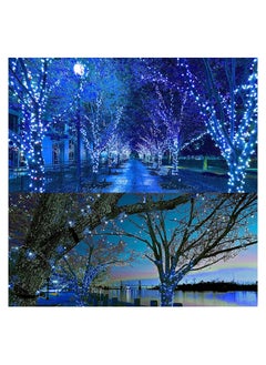 SYOSI String Lights Outdoor, 8 Lighting Modes  Fairy Lights with Remote and Timer for Home, Birthday, Wedding, Party, Tree Decorations (Blue)  - Image 2