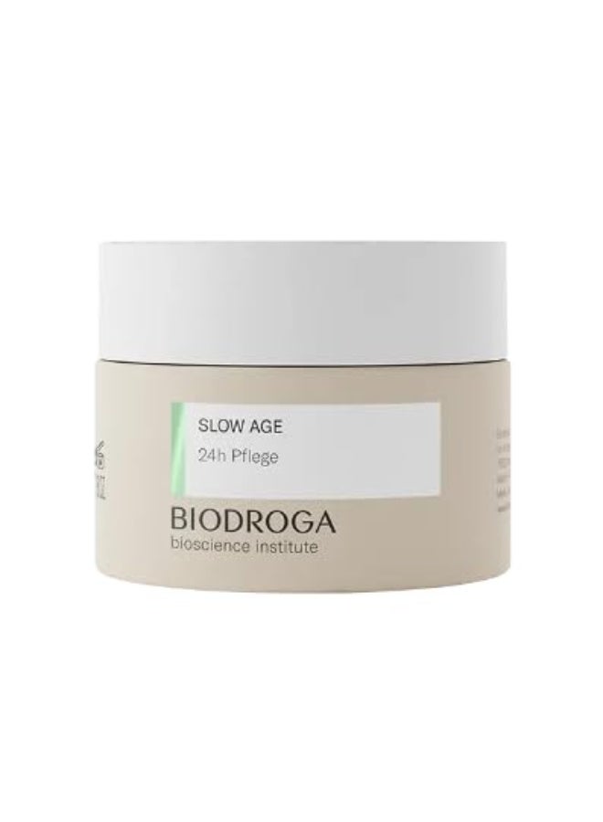 Biodroga Bioscience Institute Slow Age 24h Care 50 ml - Anti-Aging, Moisture, Reduces Lines & Wrinkles, Gives Energy - with Black Forest Complex for Vital Skin - Ideal for Tired Skin