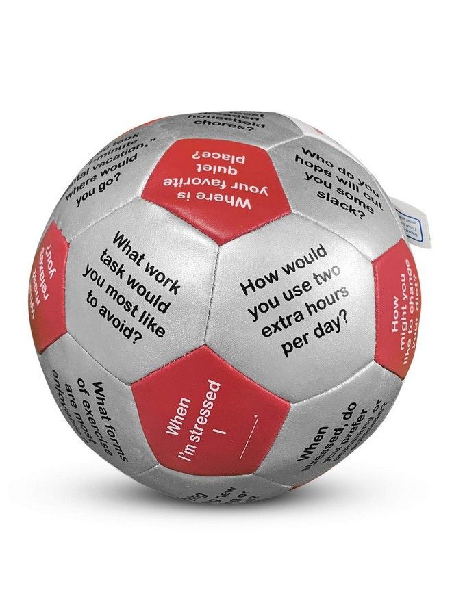 Trainers Warehouse Stress Management Thumball 6" ; Prompts For Safe Conversations About Stress Fun Safe And Easy To Facilitate ; 32 Panels To Prompt Conversation - Image 4