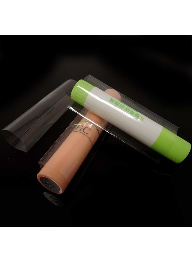 HONBAY 200PCS Clear PVC Heat Shrink Wrap Bands for Lip Balm Tubes Chapstick Lip Balm - Image 4