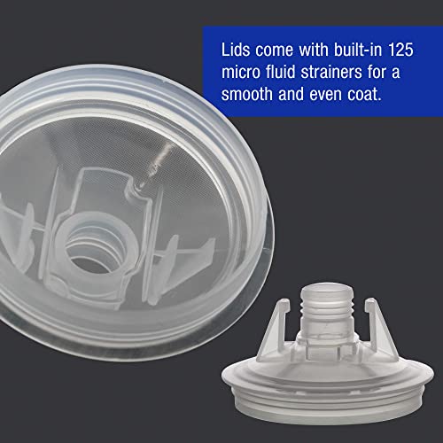 Master Airbrush Master Paint System 3 Cup Size 6 oz, 20 oz, 27 oz Variety Pack Set, MPS Disposable Paint Spray Gun Cup Liners and Lid System, 6 Pack Kit of Each Size, Lids with Strainers, Hard Cups, Retainer Rings - Image 5