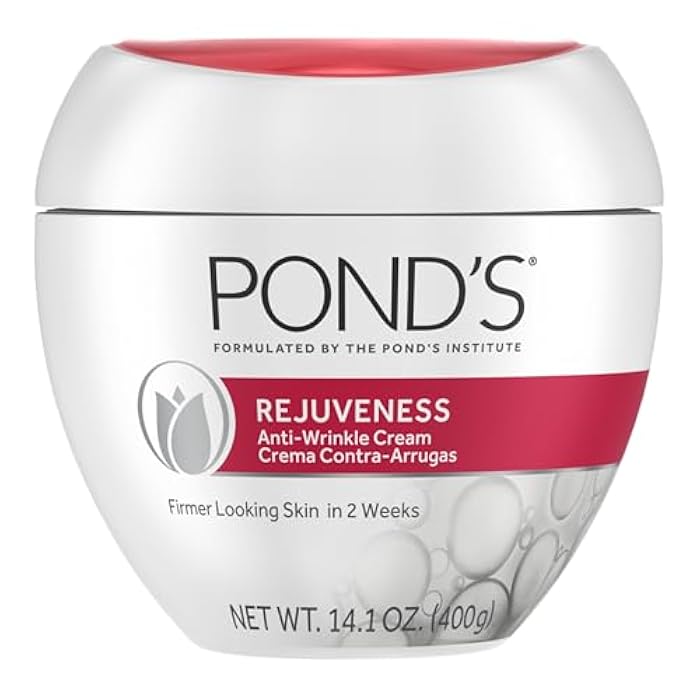 Pond's POND’S Rejuveness Face Cream – Anti-Aging Face Moisturizer with AHA’s, Vitamin E & Collagen – Daily Wrinkle Cream for Women – Hydrating Collagen Face Cream – Dermatologist Tested, 14.1 oz - Image 1