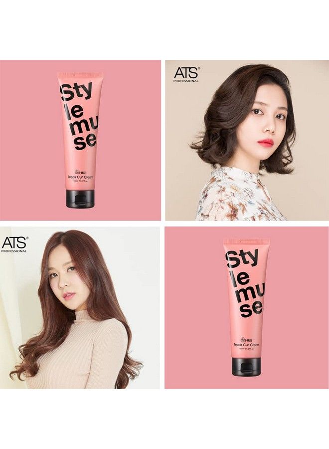 ATS Professional Stylemuse Repair Curl Cream Volume Natural Hold And Soft 5.07 Fl.Oz. Pink - Image 3