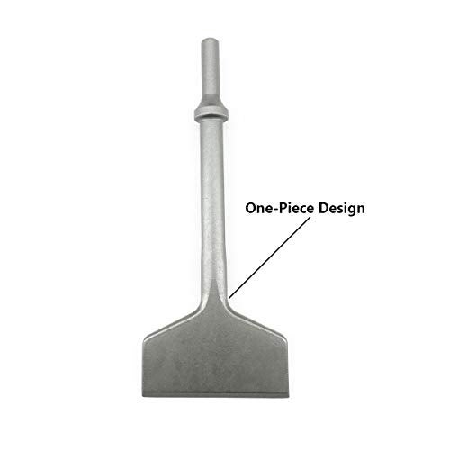 SPKLINE 3 Inch Wide Air Chisel Bit, Pneumatic Tile & Thinset Scaling Chisel - 0.401 Inch Shank, Wall & Floor Tile Remover, Floor Scraper, Works with Air Hammer - Image 5