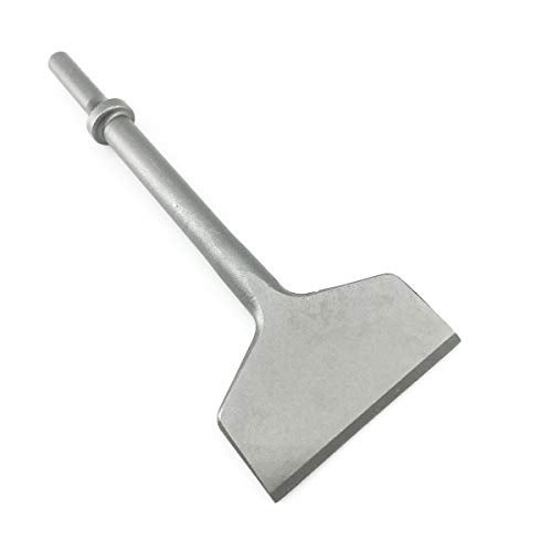 SPKLINE 3 Inch Wide Air Chisel Bit, Pneumatic Tile & Thinset Scaling Chisel - 0.401 Inch Shank, Wall & Floor Tile Remover, Floor Scraper, Works with Air Hammer - Image 1
