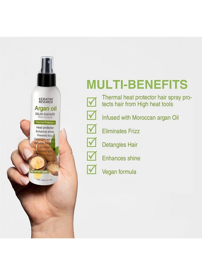 KERATIN RESEARCH Complex Brazilian Keratin Hair Blowout Treatment Professional Results Straighten And Smooths Hair With Thermal Protection Spray Queratina Keratina (4Oz+4Oz+4Oz)  - Image 4