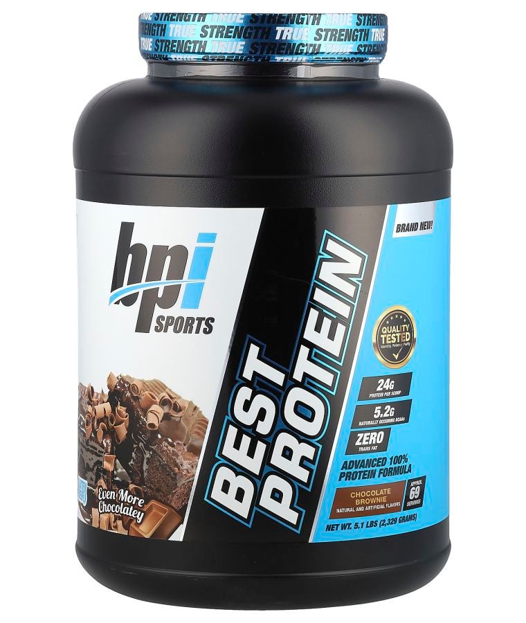BPI SPORTS Best Protein Advanced 100% Protein Formula Chocolate Brownie 5.1 lbs (2329 g)