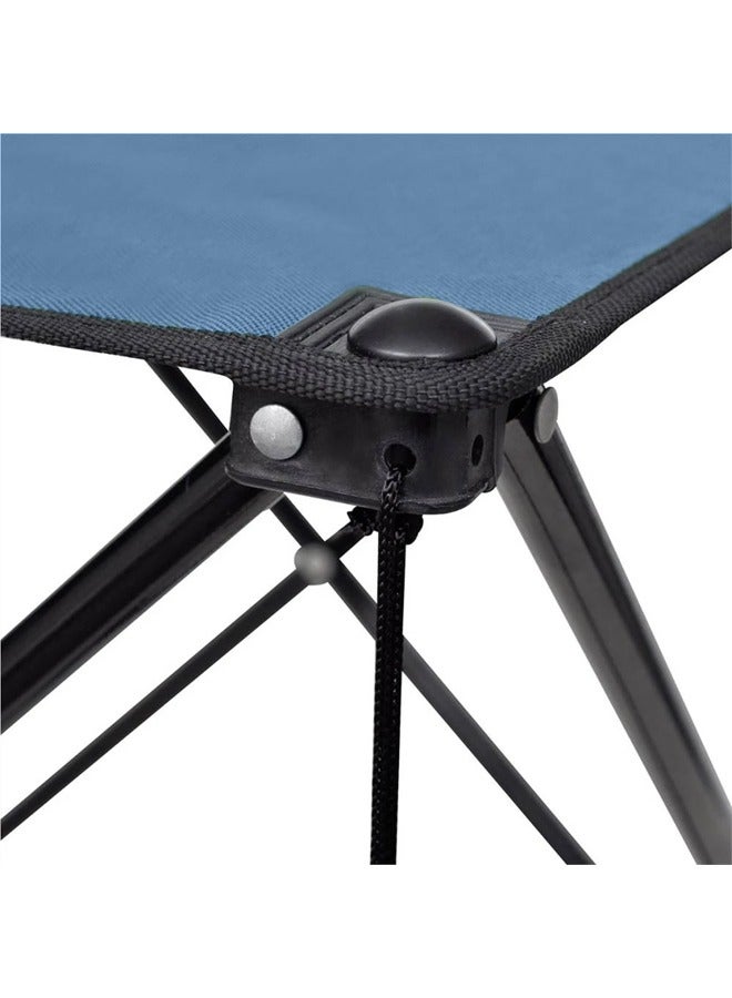 كادي ون طاولة رحلات قماشية قابلة للطي مع حقيبة تخزين للاستخدام الخارجي مزودة بأقدام معدنية مانعة للانزلاق و مدخلي أكواب مقاس 48 سم × 48 سم × 45 سم - Image 3