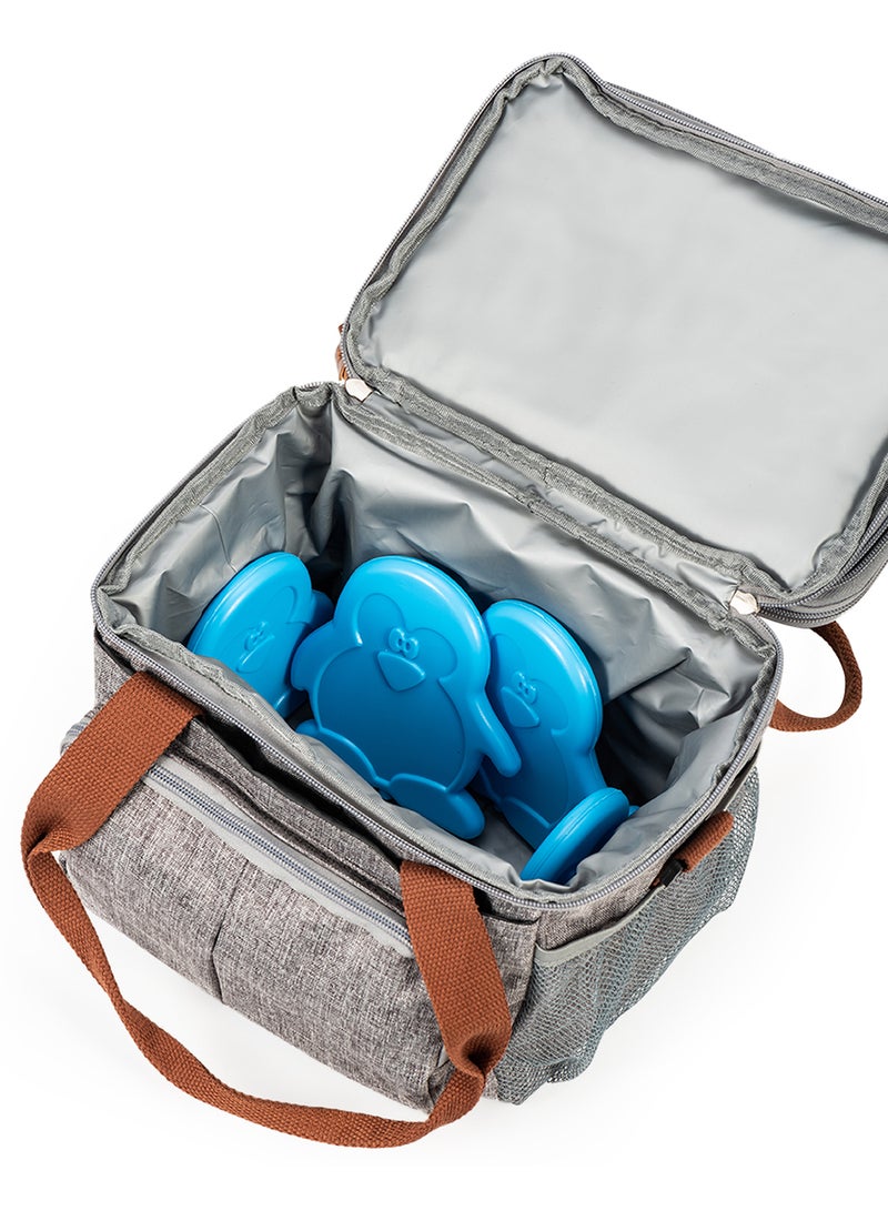 Eazy Kids Set Of 4 Ice Packs For Lunch Bags With BPA-Free, Non-Toxic Materials - Blue - Image 4