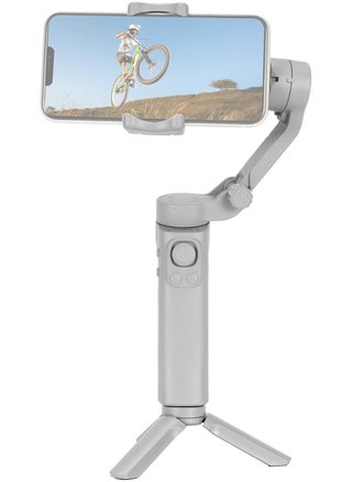 Foldable Gimbal Stabilizer for Smartphone – 3-Axis Phone Gimbal Stabilizer for Vlogging, Shake-Free Videos, Max 260g Load, Horizontal & Vertical Modes, Face Zoom, Timelapse, with Mini Tripod – Perfect for iPhone, Android & Content Creators - pzsku/Z40A08512C1B052869ECBZ/45/_/1739688875/5ac75e8e-1606-46c2-b98c-2b50179e73b8