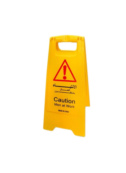 Warning Sign Board for Caution Men at Work