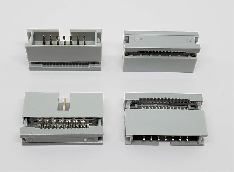 PC Accessories 10-Pack 2X7 14P Dual Rows 2.54mm Shrouded IDC Male Header Connectors - Image 1