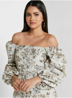 RIVER ISLAND Square Neck Embroidered Playsuit  - Image 3