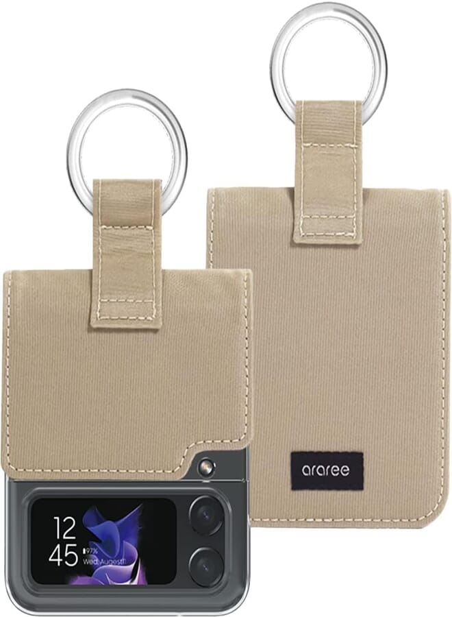Araree AR10-01525F Ring Diary Cover For Galaxy Z Flip4 5G Beige|1 year manufacturer warranty