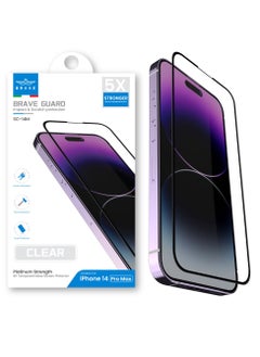 iPhone 14 Pro Max Premium Clear Screen Protector 6.7 Inch, 9H Tempered Glass Unbreakable with Easy Installation Tray, Bubble Free, Anti-Scratch, Anti-Fingerprint, Full Screen Coverage