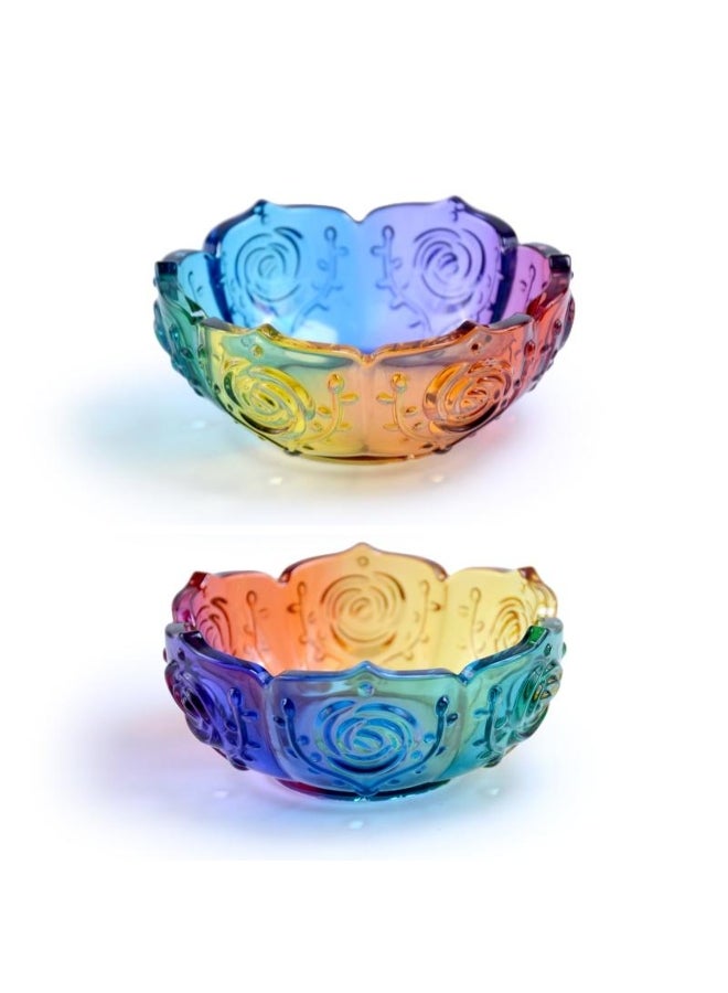 Diy Crystal Drop Glue Epoxy Resin Rose Lotus Storage Bowl Mirror Silicone Mold - Image 4