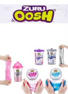 ZURU Super Oosh Pack-2 Putty, 2 Slime, 1 Crackle Foam! For Ages 4+ (Assorted)