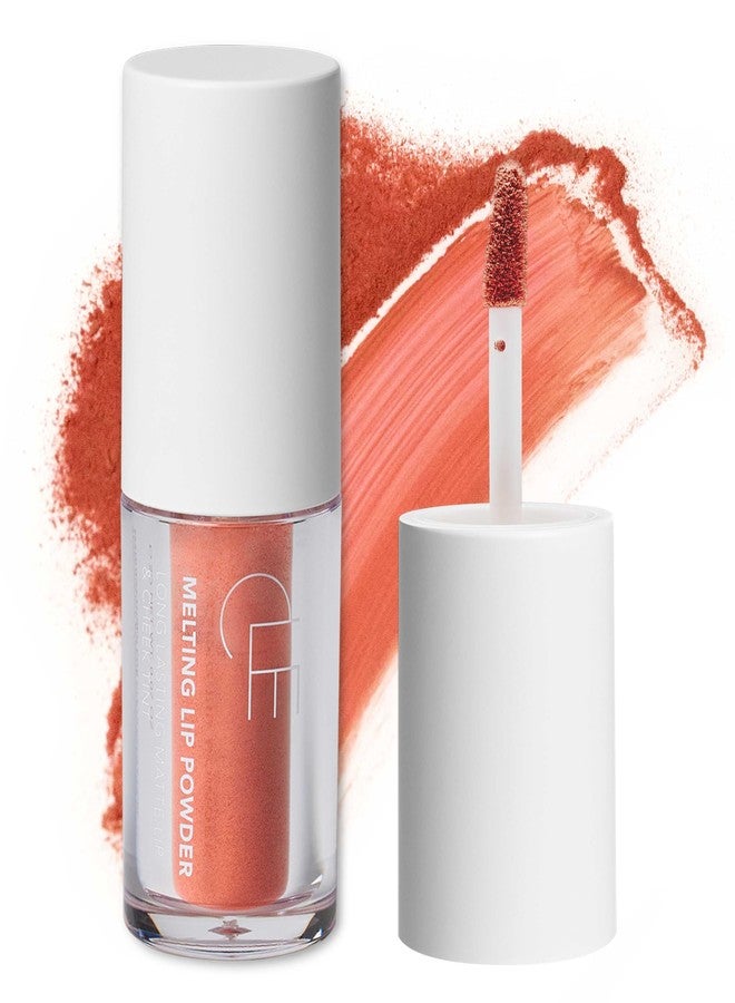 CLE Cosmetics Melting Lip Powder - Lip Tint (Vegan, Cruelty Free, Paraben-Free) with Long-Lasting, Weightless Lip Stain, Usable on Lips, Eyes and Cheeks, Matte Finish (Nude Blush / 0.07 oz) - Image 1