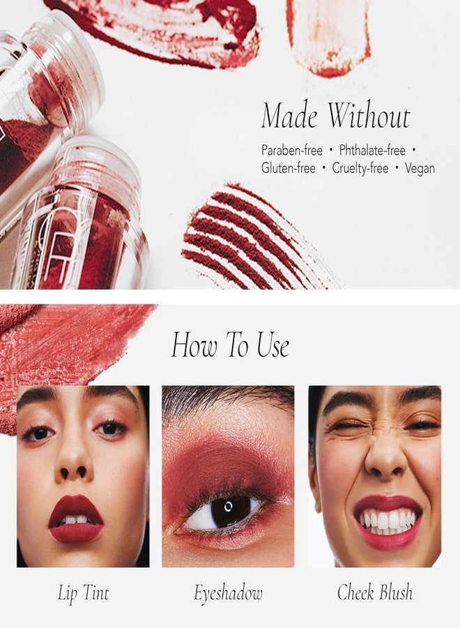 CLE Cosmetics Melting Lip Powder - Lip Tint (Vegan, Cruelty Free, Paraben-Free) with Long-Lasting, Weightless Lip Stain, Usable on Lips, Eyes and Cheeks, Matte Finish (Nude Blush / 0.07 oz) - Image 3