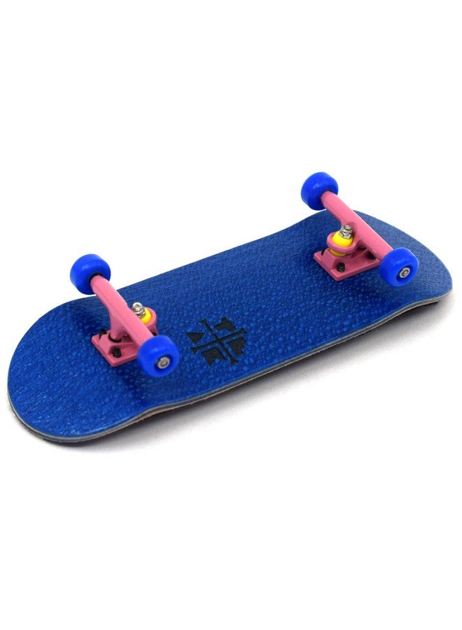 Teak Tuning 32mm Pro Fingerboard Complete - Fully Assembled with Pro Level Components - Pro Shaped Wooden Deck (32x97mm), UltraSpin Bearing Wheels, Prodigy Gen2 Trucks - The Bubble Gum - Image 2
